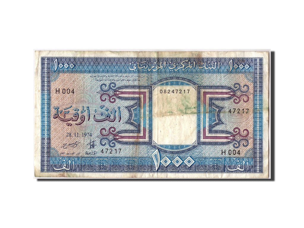Billet, Mauritanie, 1000 Ouguiya, 1974, 1978-11-28, TB