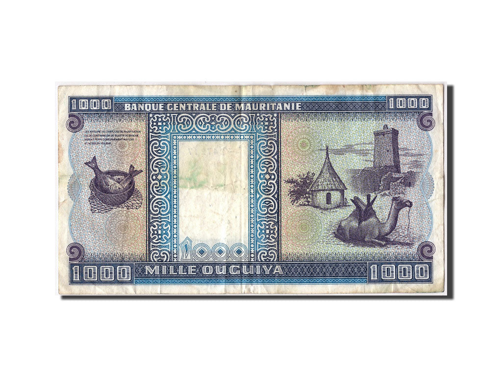Billet, Mauritanie, 1000 Ouguiya, 1974, 1978-11-28, TB