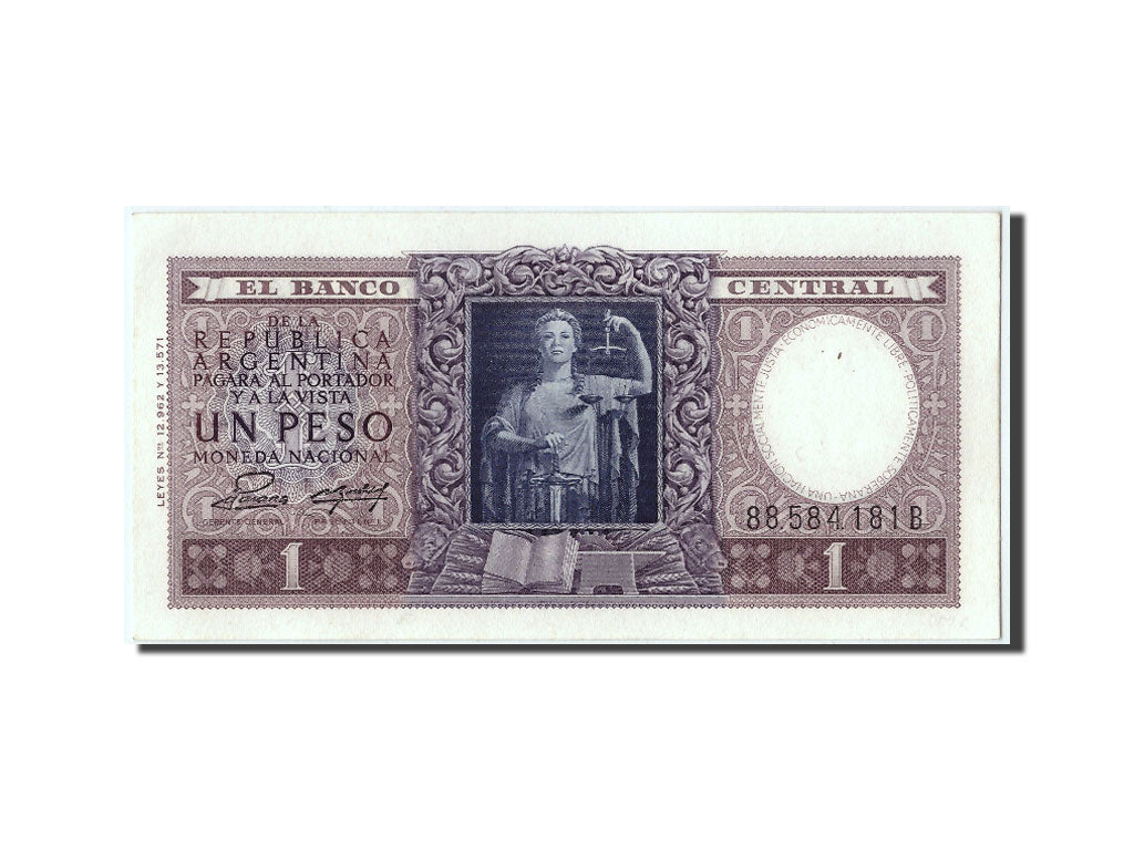 Argentina, 1 Peso, KM #260b, UNC(65-70), 88584181B
