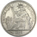 FRENCH INDO-CHINA, Piastre, 1898, Paris, KM #5a.1, EF(40-45), Silver, Lecompte..