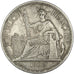 Indochine, 1 Piastre, 1900, Paris, AU(50-53), Silver, Lecompte #282, 26.85