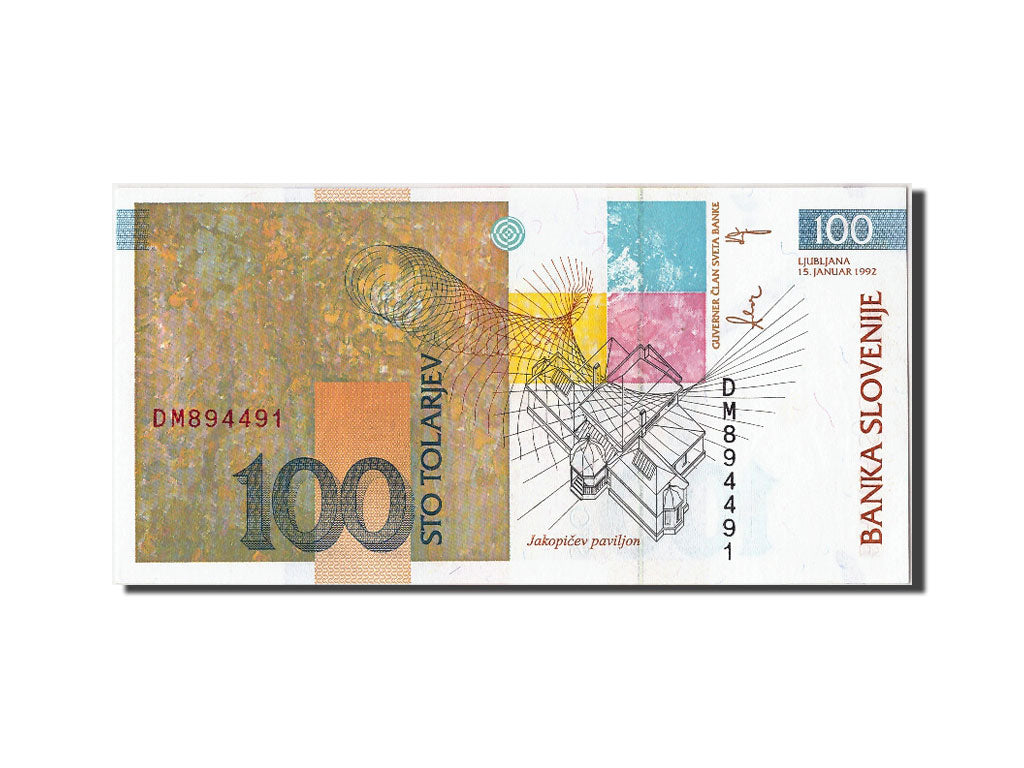 Slovenia, 100 Tolarjev, 1992, KM #14a, 1992-01-15, UNC(65-70), DM894491