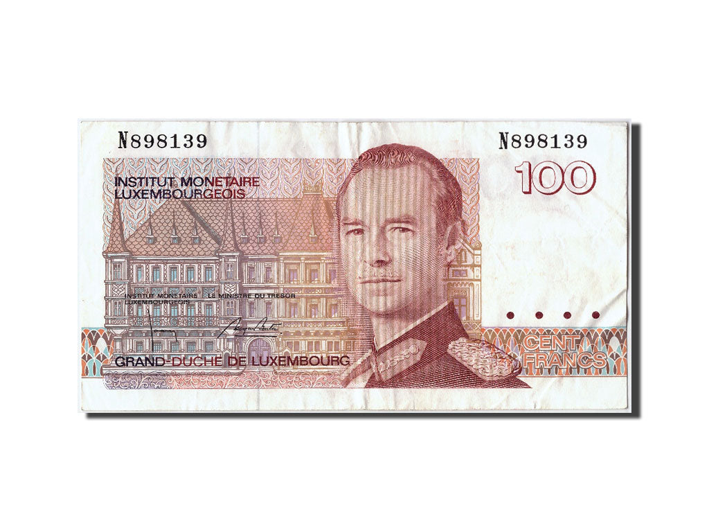 Luxembourg, 100 Francs, KM #58b, EF(40-45), N898139