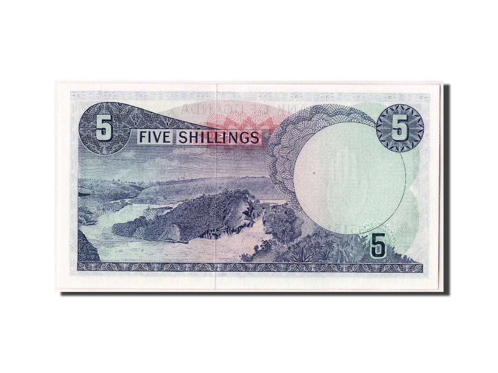 Uganda, 5 Shillings, KM #1a, UNC(65-70), A/28 505151