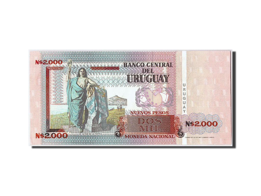 Billete, 2000 Nuevos Pesos, 1989, Uruguay, UNC