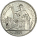 FRENCH INDO-CHINA, Piastre, 1925, Paris, KM #5a.1, AU(50-53), Silver, Lecompte..