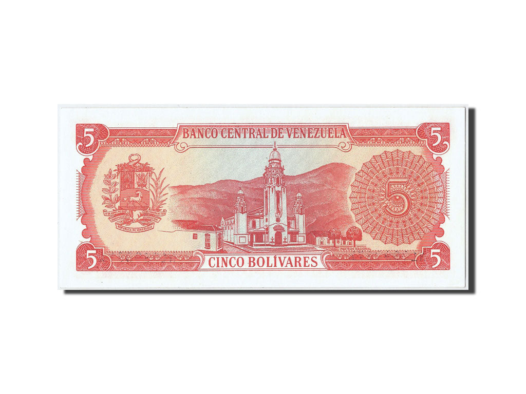 Banknote, Venezuela, 5 Bolivares, 1989, 1989-09-21, UNC(63)