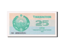 Billete, 25 Sum, 1992, Uzbekistán, UNC