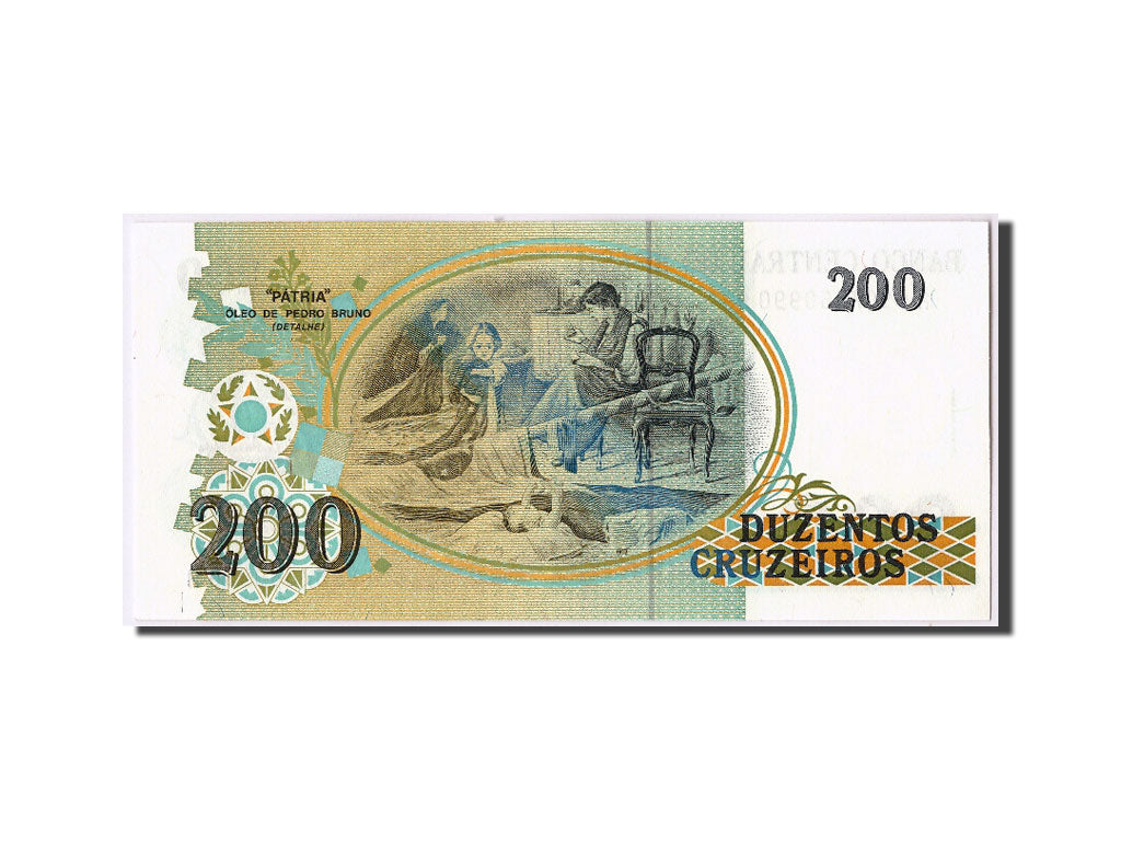 Banconote, Brasile, 200 Cruzeiros, FDS