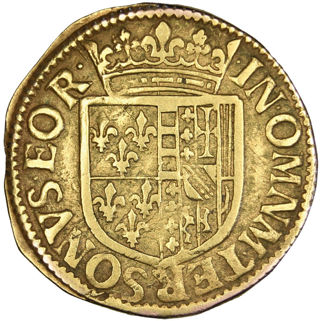 Moneda, ESTADOS FRANCESES, CHATEAU-RENAUD, Florin D'or, MBC+, Oro, KM:19