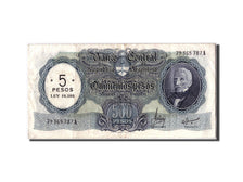 Argentina, 5 Pesos on 500 Pesos, KM #283, EF(40-45), 79365787A