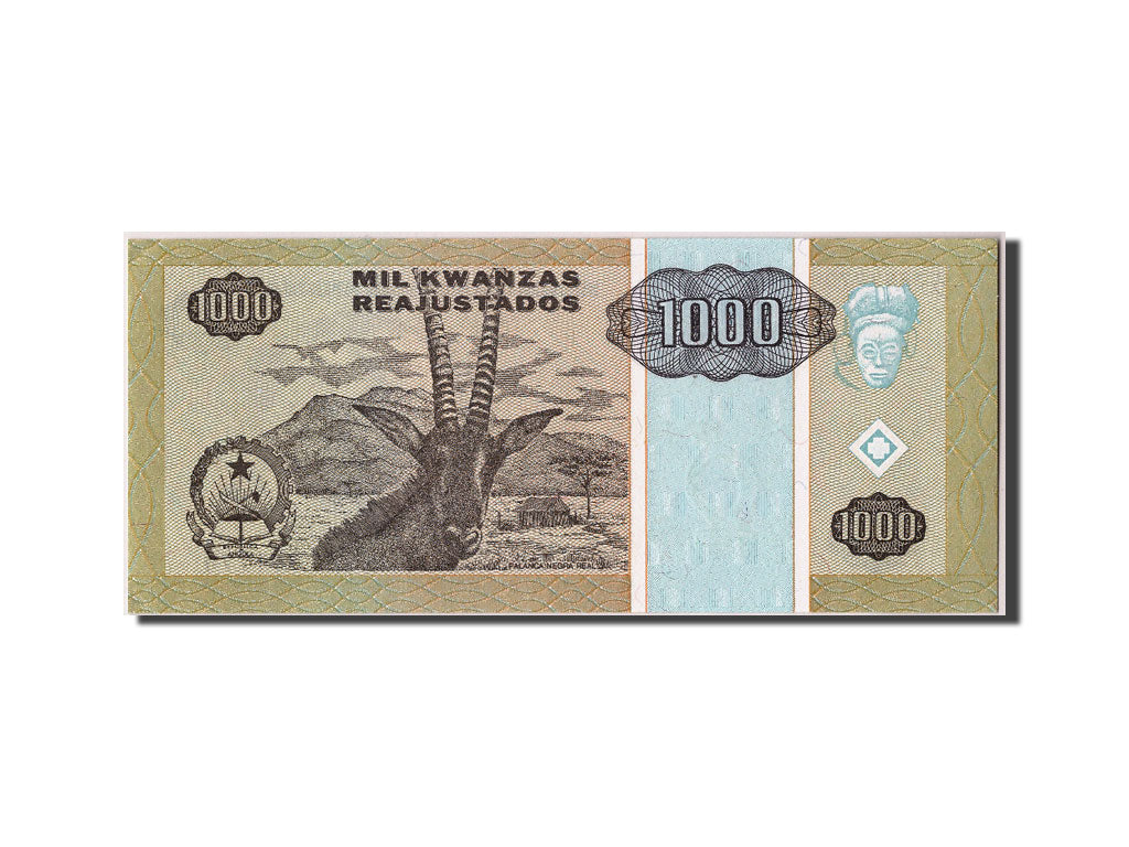 Angola, 1000 Kwanzas Reajustados, 1995, KM #135, 1995-05-01, UNC(63), LA3857770