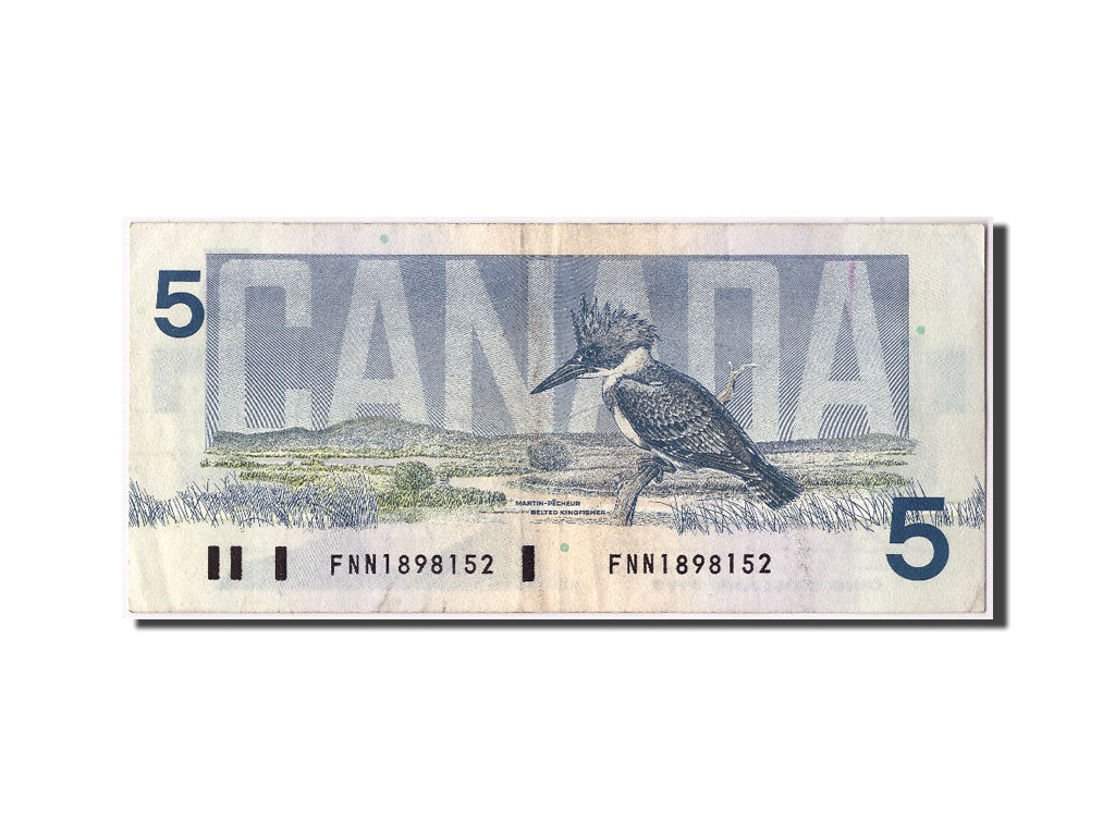 Canada, 5 Dollars, 1986, KM #95b, AU(55-58), FNN1898152