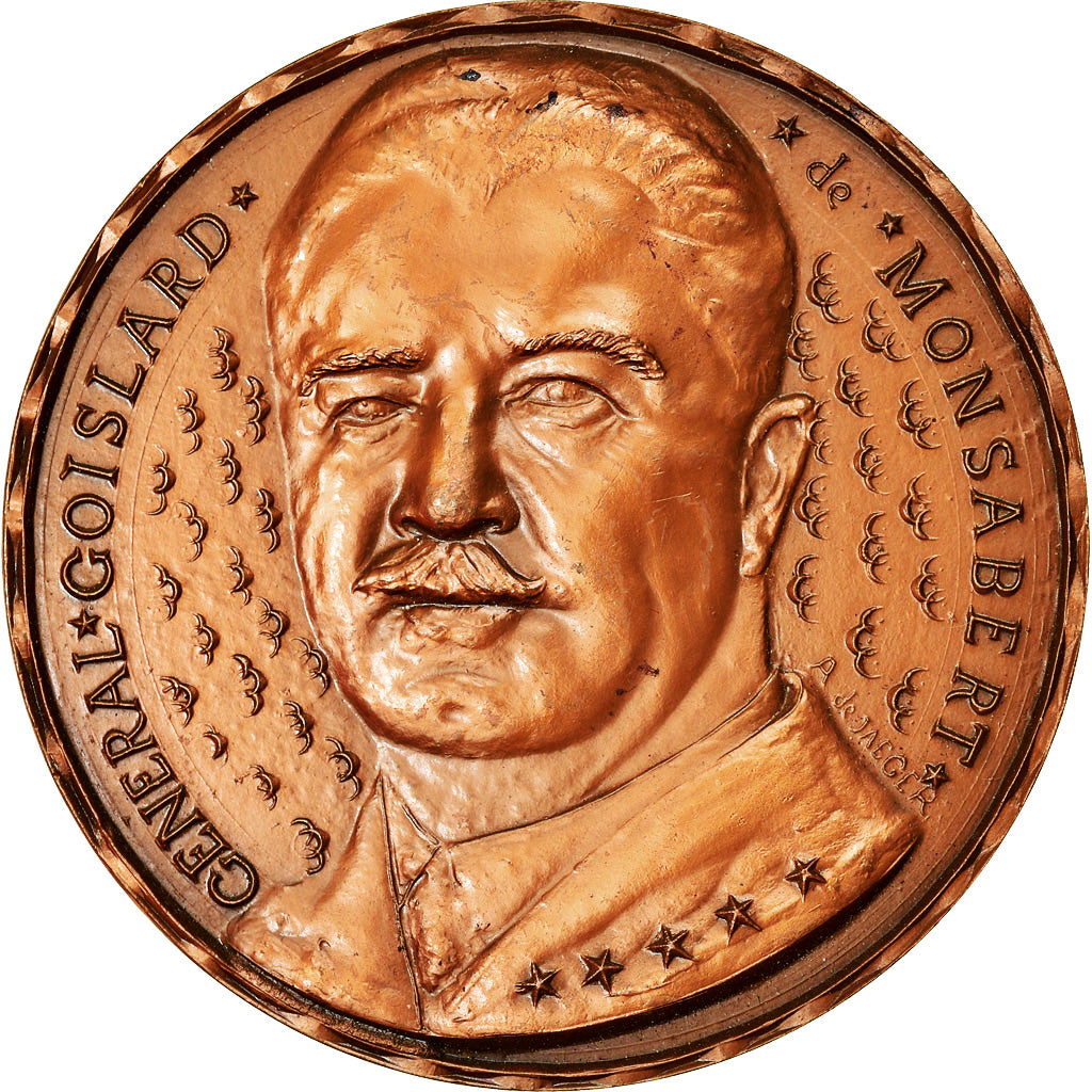 France, Médaille, Général Goislard de Monsabert, History, 1977, De Jaeger
