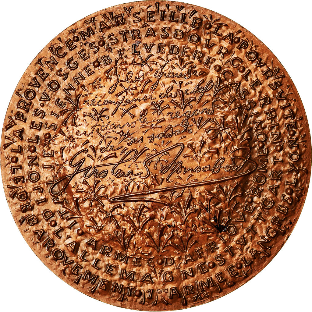 France, Médaille, Général Goislard de Monsabert, History, 1977, De Jaeger