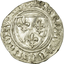Moneta, Francia, Charles VI, Blanc, Montpellier, BB+, Biglione, Duplessy:377A