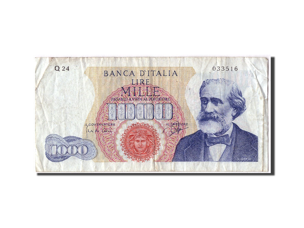 Banknote, Italy, 1000 Lire, 1964, 1964-01-14, VF(20-25)