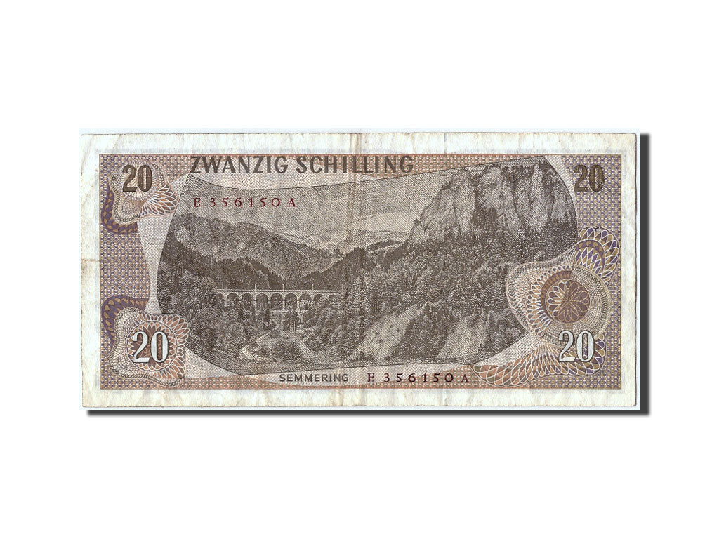 Geldschein, Österreich, 20 Schilling, 1967, 1967-07-02, SS