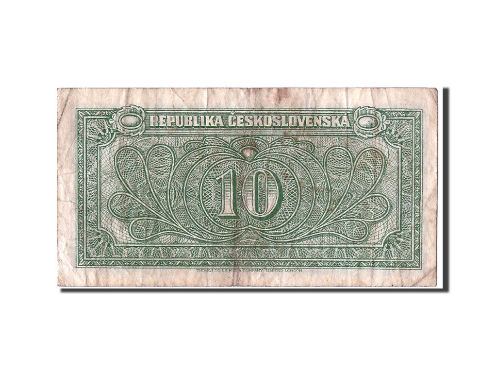 Czechoslovakia, 10 Korun, KM #60a, F(12-15), PV 737126