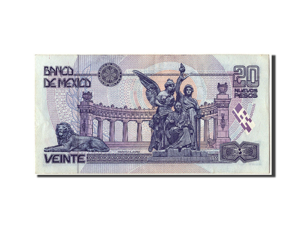 Messico, 20 Nuevos Pesos, 1992, 1992-12-10, SPL-