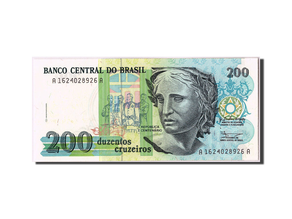 Geldschein, Brasilien, 200 Cruzeiros, UNZ