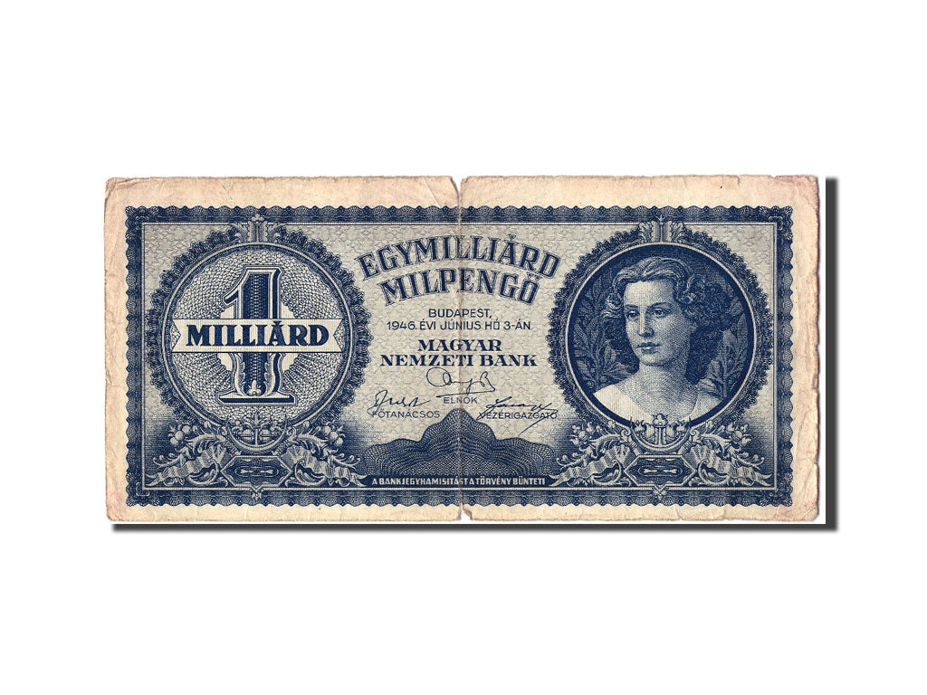 Geldschein, Ungarn, 1 Milliard Milpengö, 1946, SGE