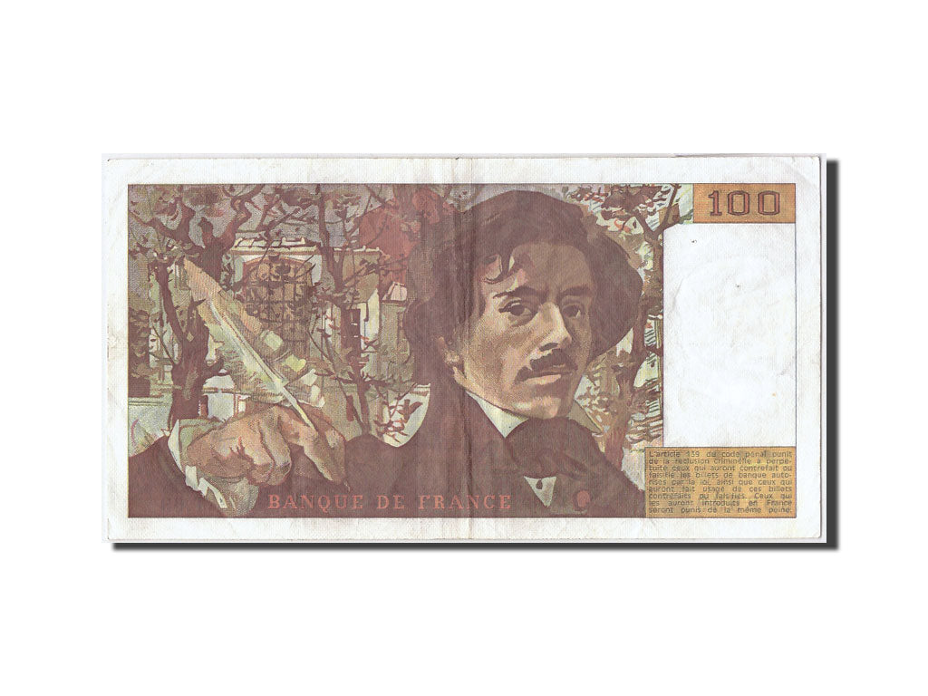 Banknote, France, 100 Francs, 100 F 1978-1995 ''Delacroix'', 1983, EF(40-45)