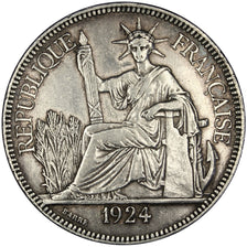 Indochine, 1 Piastre, 1924 A