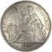 FRENCH INDO-CHINA, Piastre, 1909, Paris, KM #5a.1, EF(40-45), Silver, Lecompte..