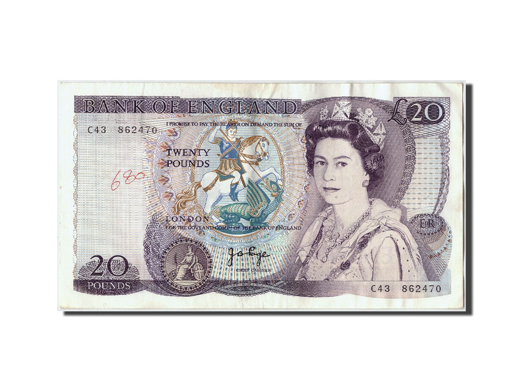 Billete, 20 Pounds, Gran Bretaña, MBC