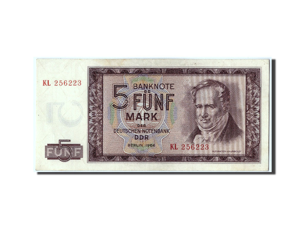 Germany - Democratic Republic, 5 Mark, 1964, KM #22a, UNC(60-62), KL 256223
