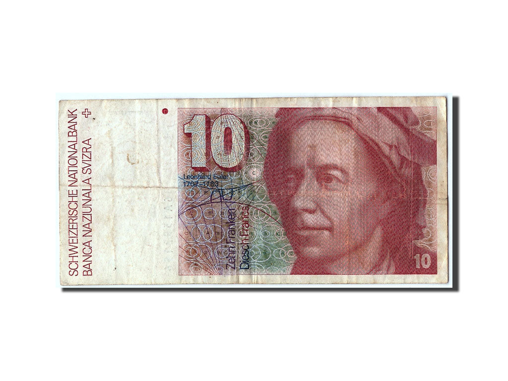 Suisse, 10 Francs type Leonhard Euler