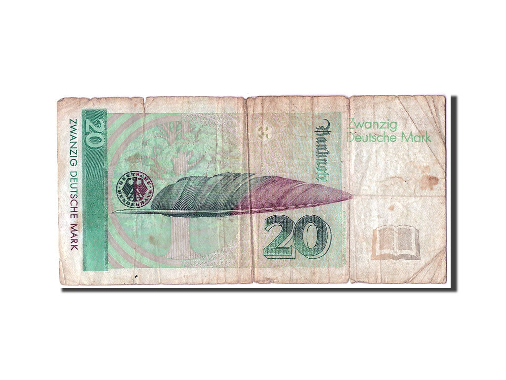 GERMANIA - REPUBBLICA FEDERALE, 20 Deutsche Mark, 1993, 1993-10-01, B