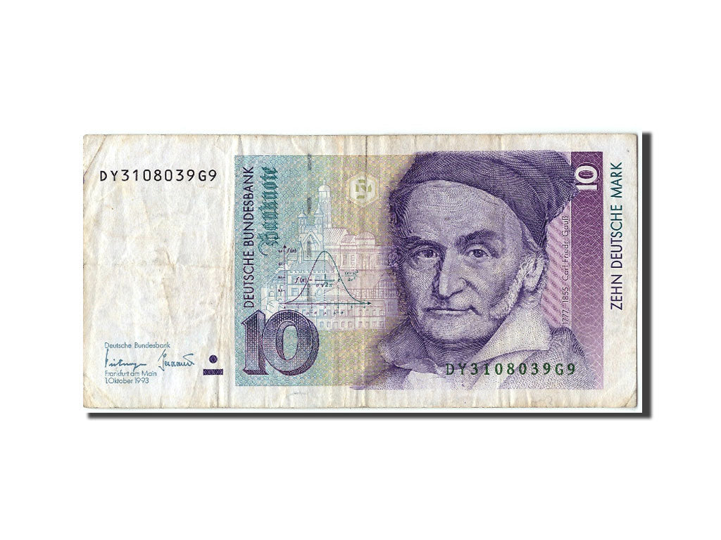 Germany - Federal Republic, 10 Deutsche Mark, 1993, KM #38c, 1993-10-01,...