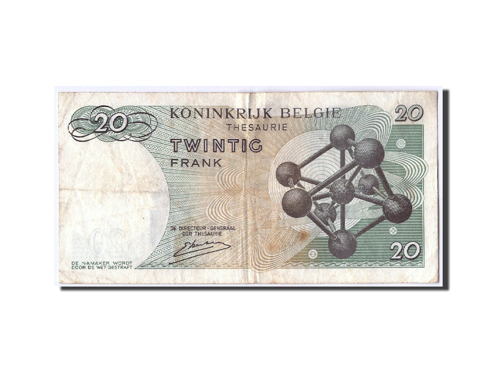 Banknote, Belgium, 20 Francs, 1964, 1964-06-15, VF(30-35)