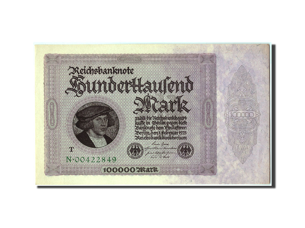 Banknote, Germany, 100,000 Mark, 1923, 1923-02-01, UNC(60-62)