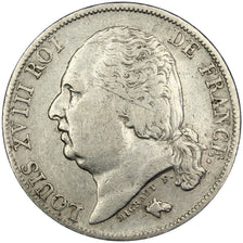 Francia, Louis XVIII, Louis XVIII, Franc, 1822, Paris, BB, Argento, Gadoury:449
