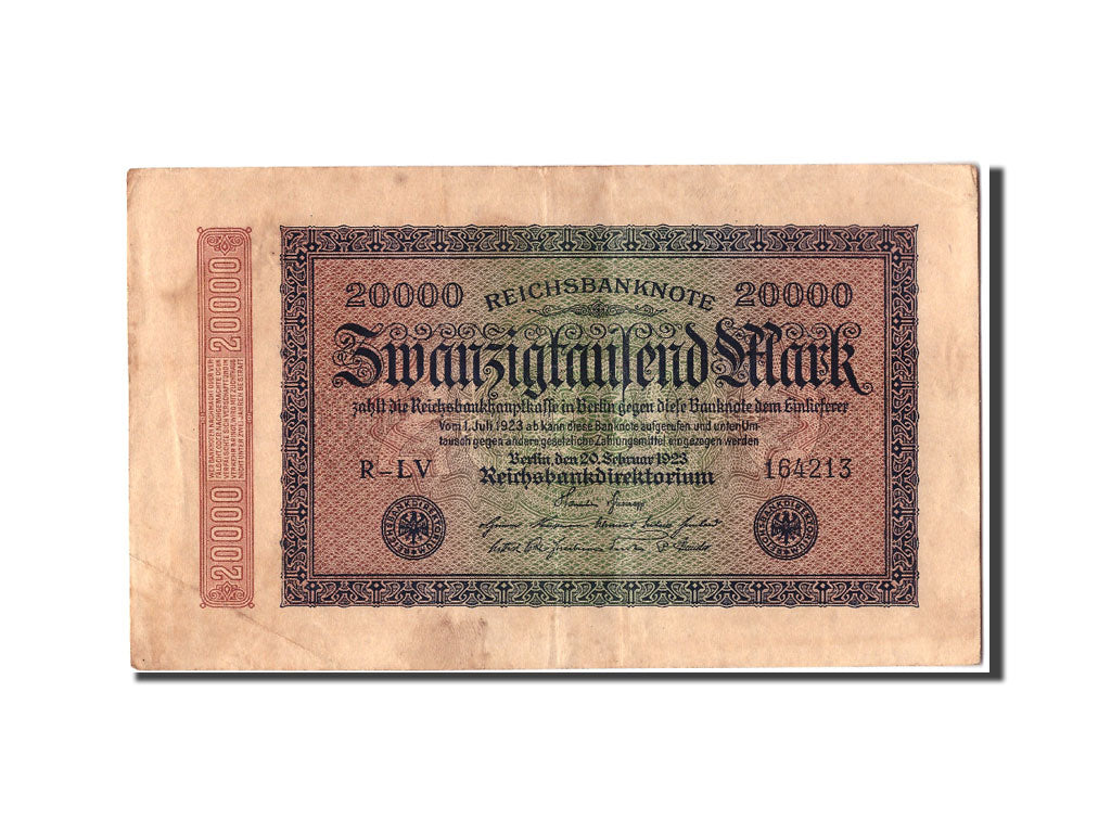 Banknote, Germany, 20,000 Mark, 1923, 1923-02-20, VF(20-25)