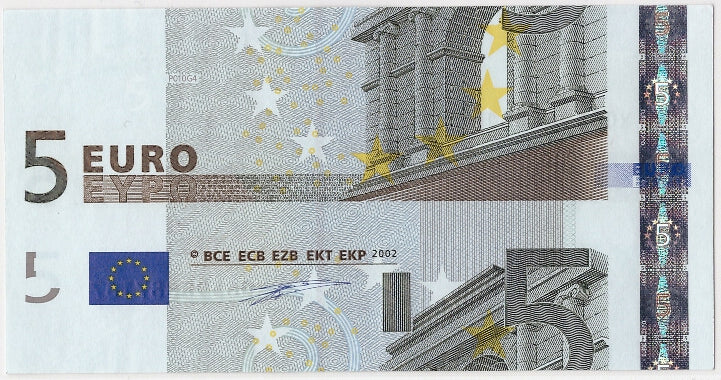 European Union, 5 Euros, 2002, UNC(65-70)