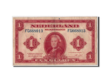Netherlands, 1 Gulden, 1943, KM #64a, 1943-02-04, VF(30-35), FG668913