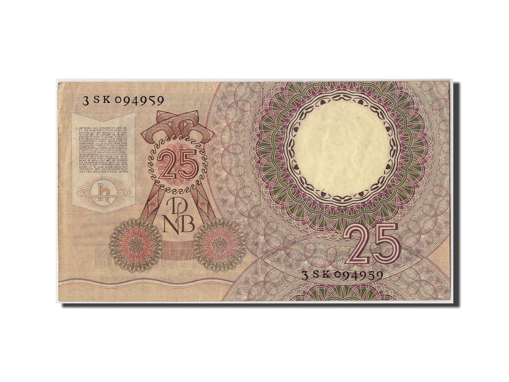 Netherlands, 25 Gulden, 1955, KM #87, 1955-04-10, EF(40-45), 3 SK 094959