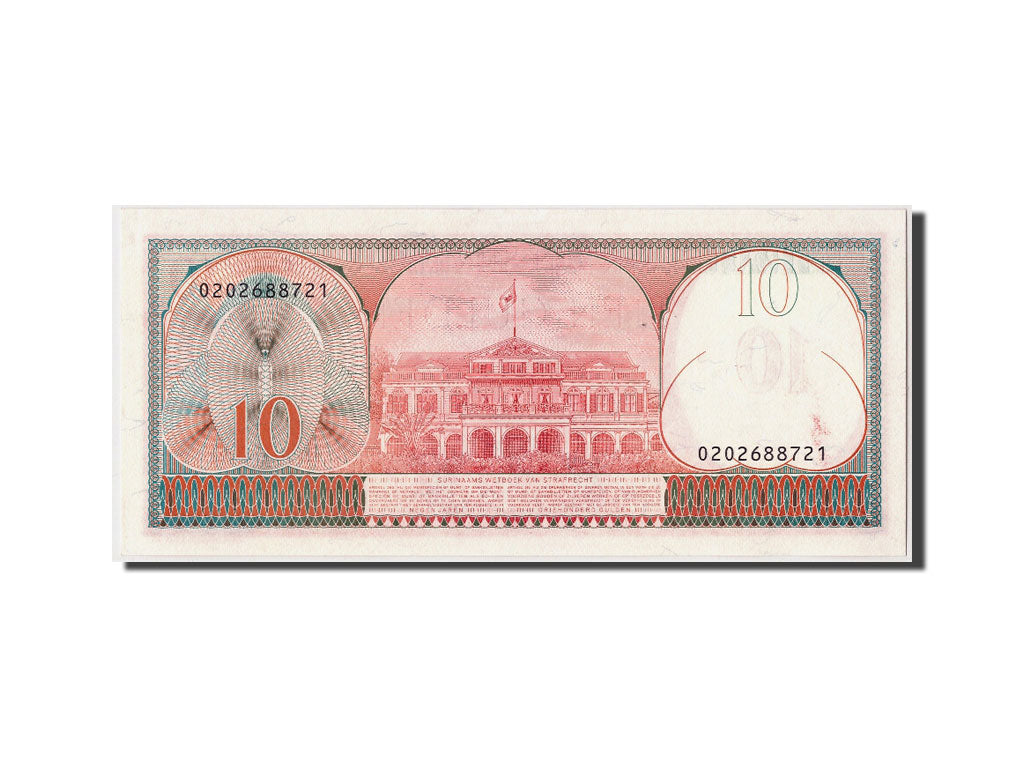Suriname, 10 Gulden, 1982, KM #126, 1982-04-01, UNC(63), 0202688721
