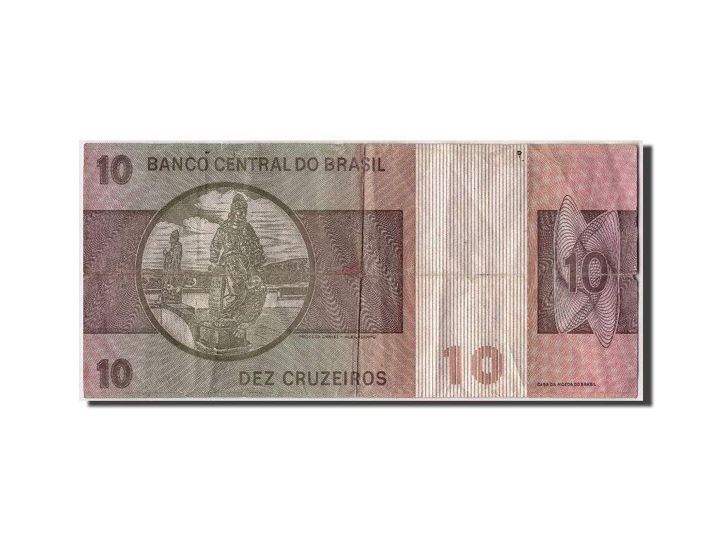 Banknote, Brazil, 10 Cruzeiros, VF(20-25)