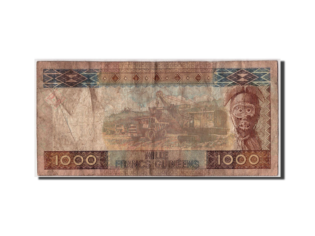 Guinea, 1000 Francs, 2010, KM #43, 2010-03-01, VG(8-10), KS412526