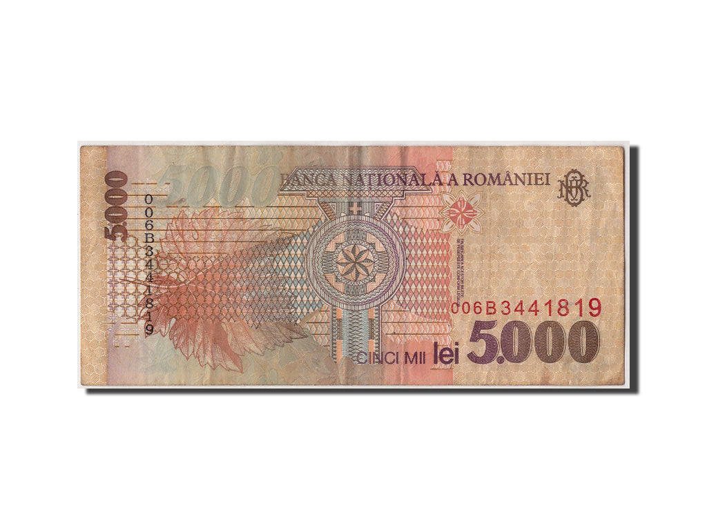 Biljet, Roemenië, 5000 Lei, 1998, TB