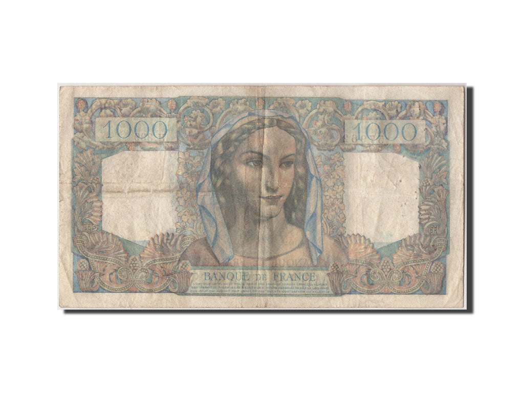 Billete, Francia, 1000 Francs, 1 000 F 1945-1950 ''Minerve et Hercule'', 1946