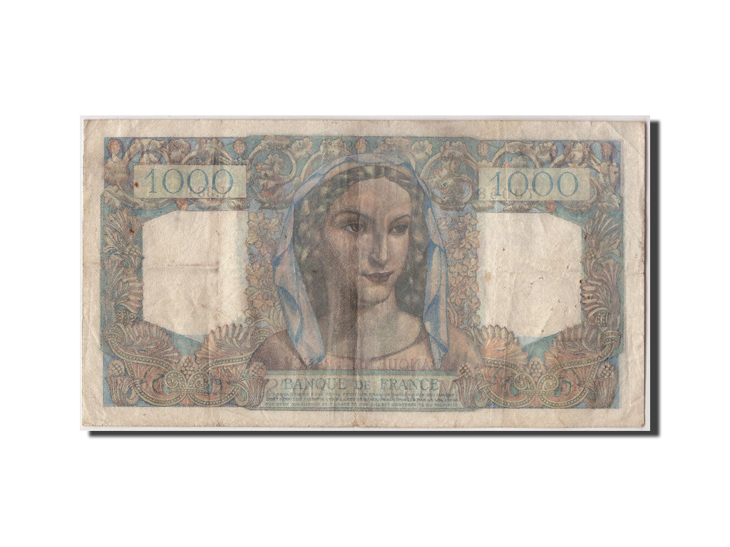 France, 1000 Francs, 1 000 F 1945-1950 ''Minerve et Hercule'', 1948, KM #130b,..