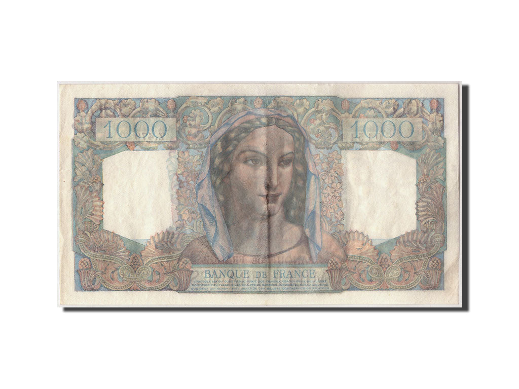 Geldschein, Frankreich, 1000 Francs, 1 000 F 1945-1950 ''Minerve et Hercule''