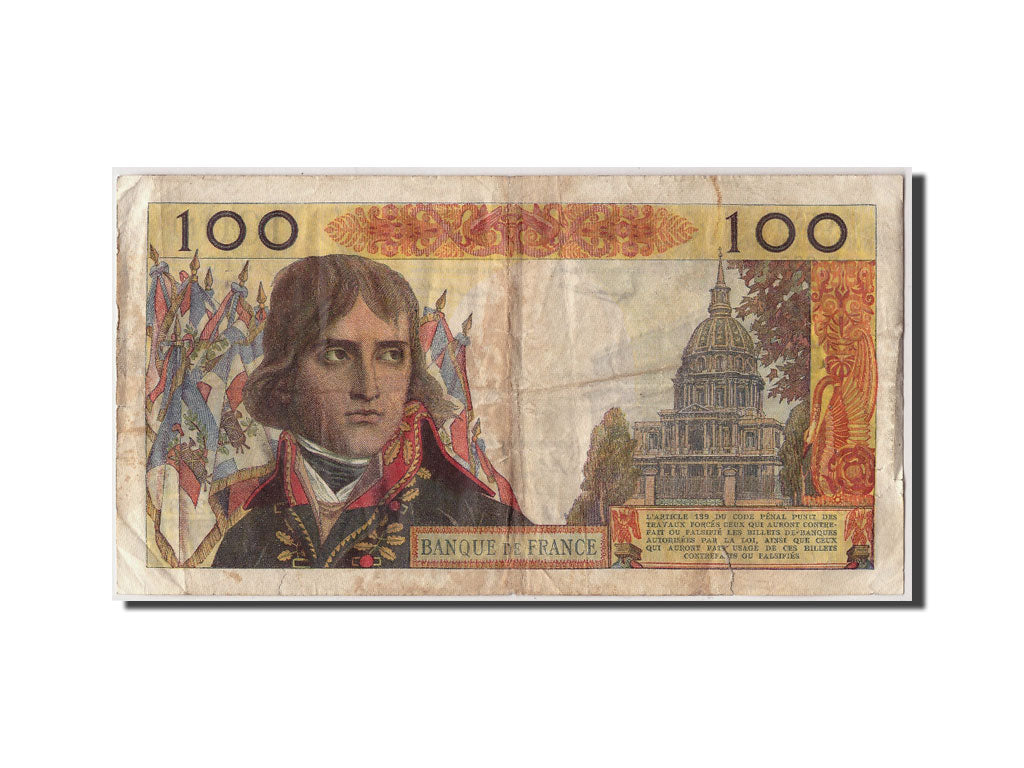 Francia, 100 Nouveaux Francs, 100 NF 1959-1964 ''Bonaparte'', 1963, KM:144a,...
