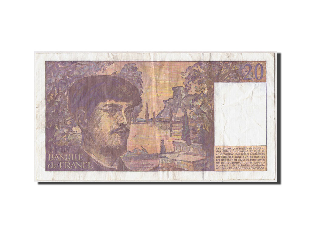 Banknote, France, 20 Francs, 20 F 1980-1997 ''Debussy'', 1997, VF(30-35)